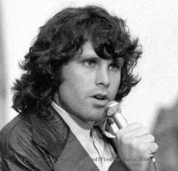 Jim Morrison performing with The Doors