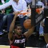 wLaMarcus Aldridge playing with the wPortland Trail Blazers