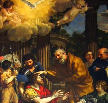 Ananias restoring the sight of Saint Paul