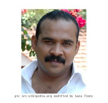 Image of deceased Indian film actor of Malayalam film - Santhosh Jogi (d April 13, 2010)