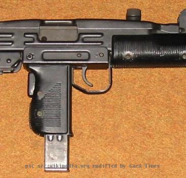 The IMI Uzi submachine gun.