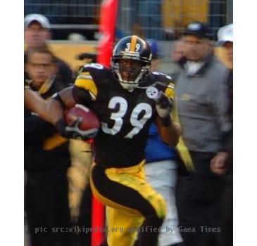 wWillie Parker of the wPittsbrgh Steelers during an NFL game in 2006.