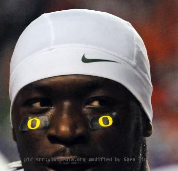 LeGarrette Blount, running back for the University of Oregon Ducks.