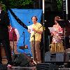 Garrison Keillor and cast members of A Prairie Home Companion radio show in Lanesboro, Minnesota.