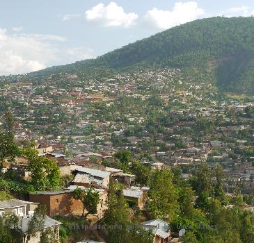 This is an image of a suburb in Kigali