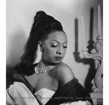 Photo by Rudolf Suroch of Josephine Baker. Havana, Cuba. 1950