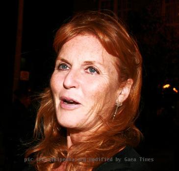 Sarah Ferguson at the 2009 Toronto International Film Festival.