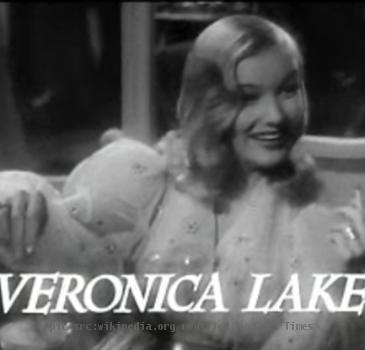 Cropped screenshot of Veronica Lake from