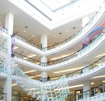 Inside the Central World shopping centre in Bangkok, Thailand