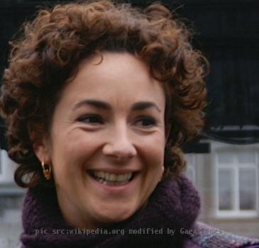 Dutch politician Femke Halsema at the market in Maastricht