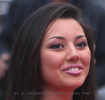 Safura Alizadeh representing Azerbaijan at Eurovision Song Contest 2010 during a Welcome Party at City Hall in Oslo, Norway.