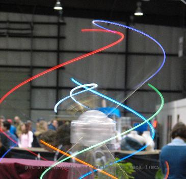 Spinning lights at Maker Faire 2008