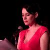 Paget Brewster performing at the Thrilling Adventure and Supernatural Suspense Hour comedy radio show.