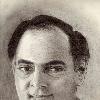 This is the sketch of former Indian Prime Minister Rajiv Gandhi.