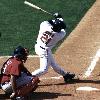 Sammy Sosa taking one of his famous mighty swings, Spring Training 2005.