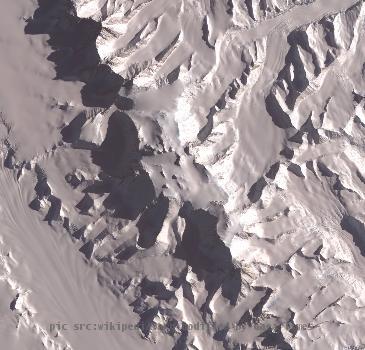 Satellite image of Vinson Massif.