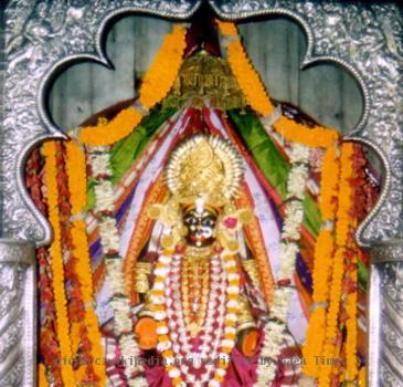 Photograph by self of Deity at Chandi temple, Cuttack, India. More than 100 years old.