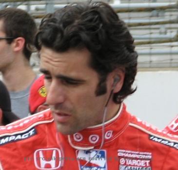 Dario Franchitti at the Indianapolis Motor Speedway for Miller Lite Carb day for the 2009 Indianapolis 500.