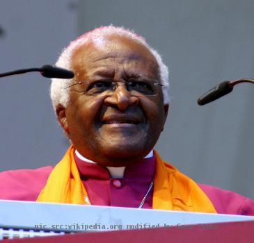 Desmond Tutu in Köln beim Evangelischen Kirchentag 2007