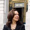 Promotional photo of Kamala Devi Harris as she filed her initial paperwork at city hall for her 2010 run for CA Attorney General.