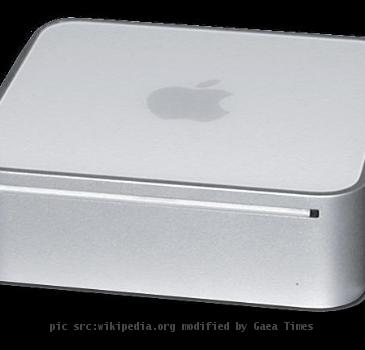 
An Intel Mac mini, derived from the derivation of this photograph from flickr, taken by