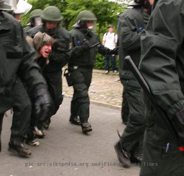 Rostock G8 police arrest