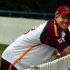 Queenslander James Hopes is all smiles after being picked in the Australian one day squad to tour New Zealand this month Photo  Andy Zakeli