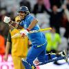 Email REUTERS Kumar Sangakkara leaps for joy after his unbeaten innings of 55 helped to knock Australia out of the World Email REUTERS Kumar Sangakkara leaps for joy after his unbeaten innings of 55 helped to knock Australia out of the World