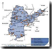 and Nagarjunasagar  The Pilgrimage destinations of Tirupati and Puttaparthi are other popular tourist places in Andhra Pradesh India the you can see on the Andhra Pradesh map