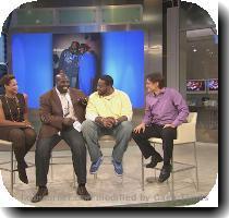 Actor Grizzwald  rizz Chapman  second from right  told  he Dr  Oz Show he is in need of a kidney transplant  Actor Grizzwald  rizz Chapman  second from right  told  he Dr  Oz Show he is in need of a kidney transplant