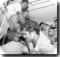 Free for all  A scene of the scuffle at the PSC office in Kollam on Tuesday