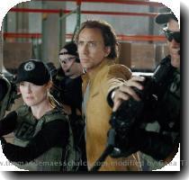 after Cris as well  Although the movie contains some nice twists some of the events that follow are pretty predictable  Cris and Liz fall in love and somehow Cris is forced to help the FBI  I enjoyed watching this movie  it was pretty exciting and featured lots of action  The biggest thing I disliked about this movie is the ending  Next ends with a big twist that I didn t see