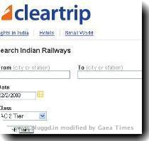 train details  as well as check seat availability  but not conduct any transaction   In order to conduct transactions  cleartrip needs to wait for Indian Railways to open up their APIs