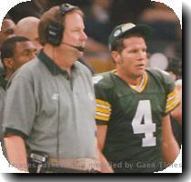 Brett may have been one of the best I ve ever seen  rallying his teammates around him   Holmgren said   which is absolutely necessary for the position   After the 1998 season  Holmgren left Favre and the Packers and moved back west to become the Seahawks  head coach and general manager  Holmgren had instant success  winning the AFC West in his