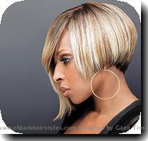 Mary J  Blige is looking fierce in this short hairstyle that tapers into a hair overlay over her right eye  Mary J  Blige is looking fierce in this short hairstyle that tapers into a hair overlay over her right eye