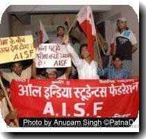 Patna  May 15  2008 Agitators under the banner of the All India Students Federation in Patna on Thursday shut down offices and colleges under Magadh University to protest against rise in tuition fee and holding