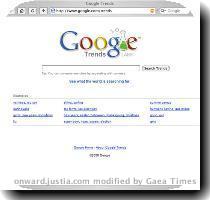 Google logo is the familiar search box  To view the charts for different search terms  enter each of the terms separated by a comma in the search box and click on the Search Trends button  First  let s say you are a personal injury lawyer who handles asbestos cases  Two keywords that you would probably be interested in is asbestosis and mesothelioma   So  you type these two