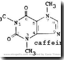 Ff  n plaatje opgesnord  met Google uiteraard    IMG  http   www etropolis com herm pix caffeine gif  De N7 is basisch  en dat maakt dat het hele molecuul een base is