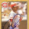 Barry Larkin Barry Larkin Autograph on a 1987 Topps   648