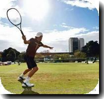 Patriot games  Lleyton Hewitt trains with the Australian Davis Cup team at White City yesterday in the build up to the clash against Argentina Photo  Simon Alekna