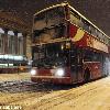 Britain suffered a second day of travel misery today as snow and ice continued to cause havoc on the roads  trains and at airports