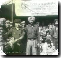 Pradesh Congress Committee president Ch Mohd Aslam addressing a party rally at village Jagti in Nagrota on Sunday  Excelsior Ashok A baby being administered polio drops while number of other children are waiting for their turn at the pulse Polio Immunization Camp  held by 50 Bn of CRPF at Channi