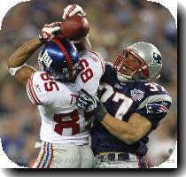 Eli Manning to David Tyree  I m not sure how that happened  but I m pretty happy that it did  Photo    Andy Lyons Getty Images