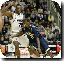 Saturday January 05  2008  8 21 PM AP Photo WEST LAYFAYETTE  IND    In a few concise  energetic stretches Saturday  the glimpses of John Beilein s master plan came clearly into view  Tenacious pressure defense was effective