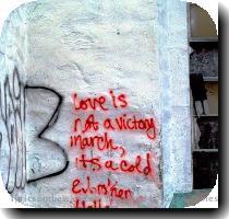 Photo on June 17th  2009 by LyricsOnTheWall excerpt from  Hallelujah  Jeff Buckley