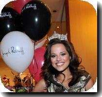 Miss America 2009 Katie Stam Shines in Las Vegas  Miss America 2009 Katie Stam once again was a winner in Las Vegas   Katie was the special guest at our 2010 Pageant host hotel  Planet Hollywood Resort and Casino  where she
