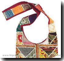 Travel to India without even having to with this authentic Sari Bag  Each one is unique in color and pattern with bead detail and embroidery  Carry this anywhere from that awesome Indian