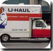 UHAUL Moving Truck Photo Sacramento  California   January 2003