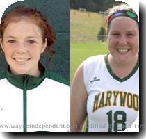 By Marywood Unversity Athletics Local lasses Jennifer Miller  Paupack  and Carly Savastano  Honesdale  played integral roles on this year s Marywood University field hockey team