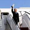 United States Secretary of State Hillary Clinton leaves Alaska for her first official trip to Asia where she will visit Japan  Indonesia  South Korea  and China